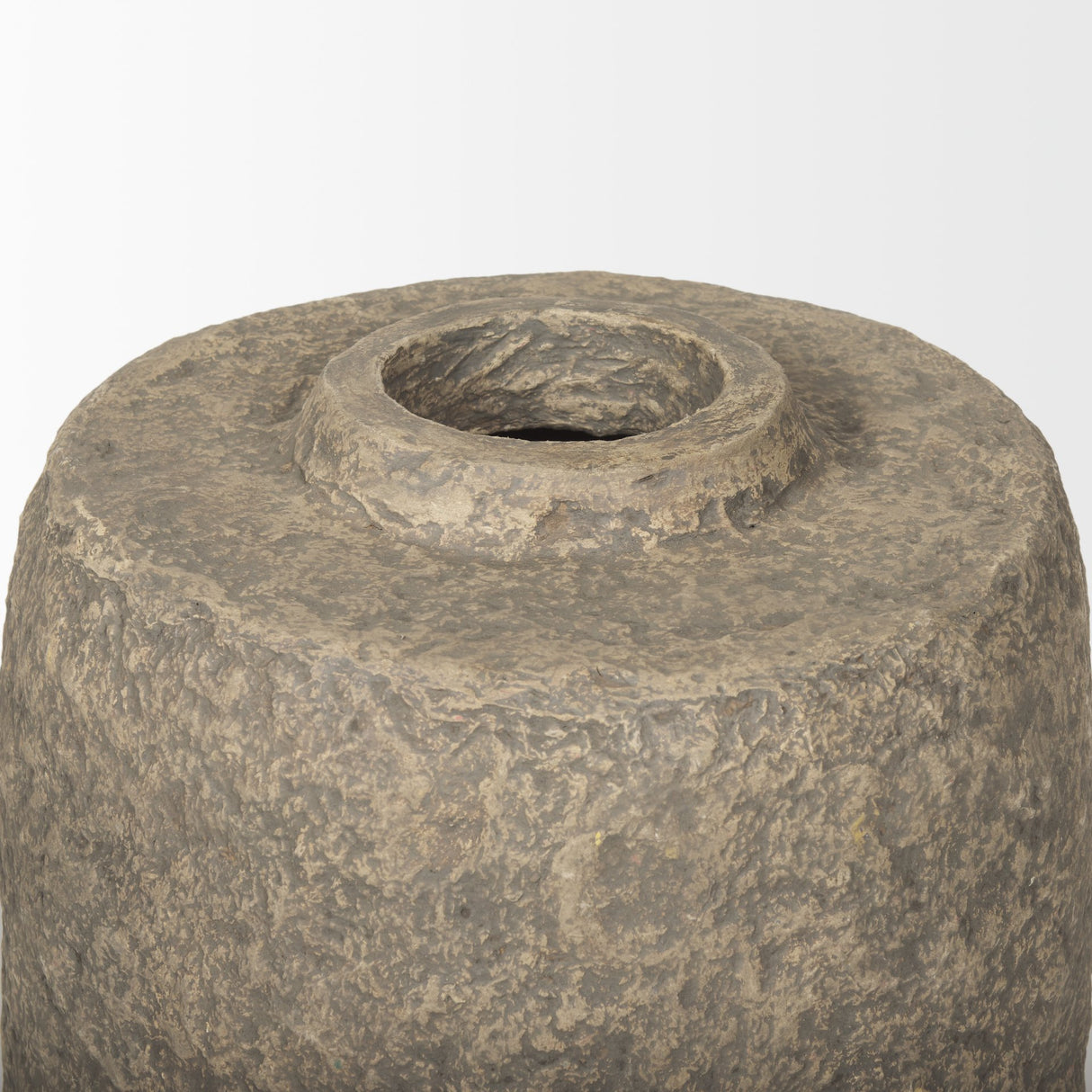 Rama Large Gray Paper Mache Floor Vase from Mercana - Luna Furniture