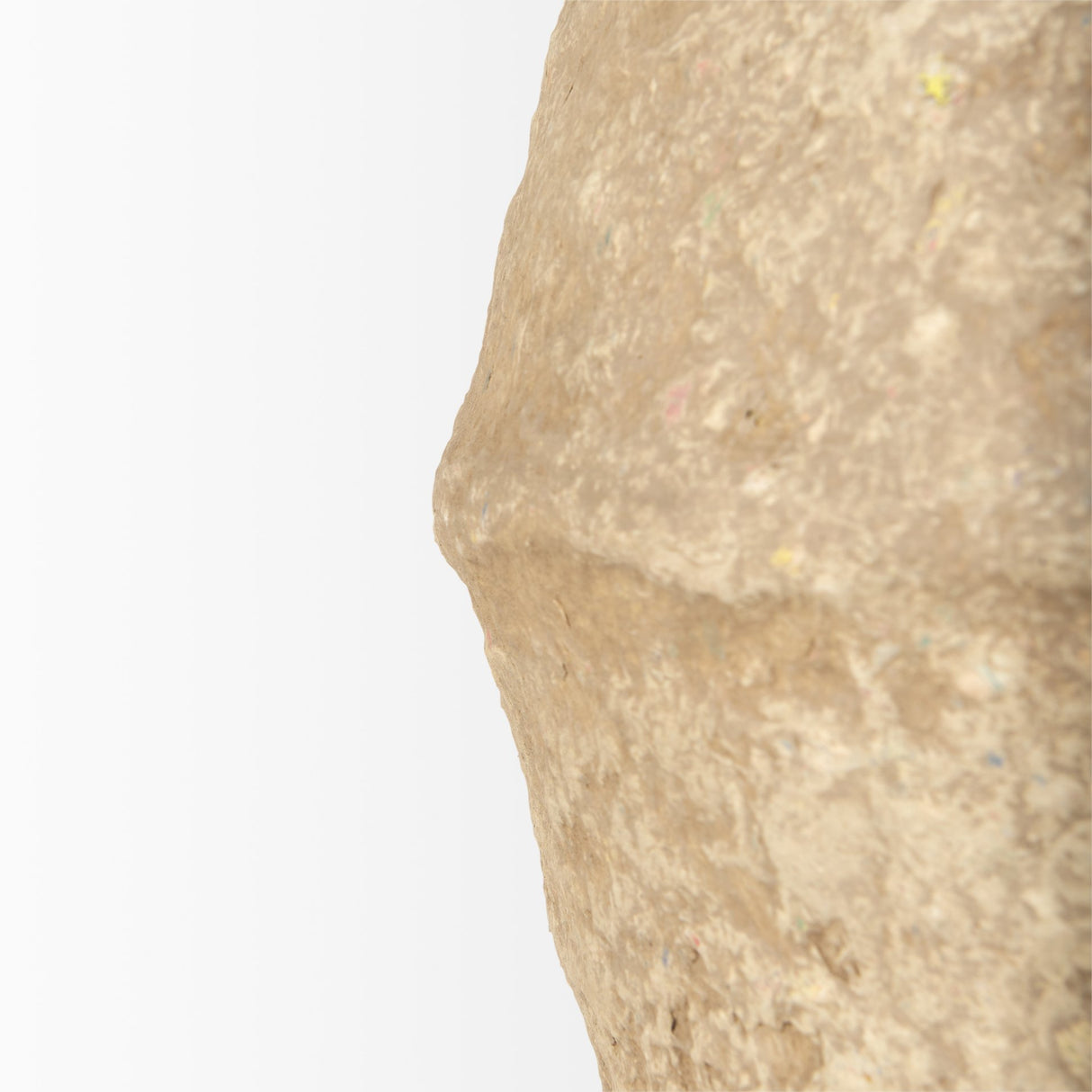 Rundal Large Beige Paper Mache Vase from Mercana - Luna Furniture