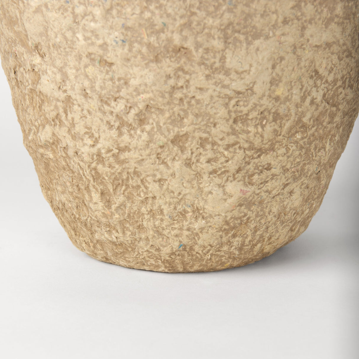Rundal Large Beige Paper Mache Vase from Mercana - Luna Furniture