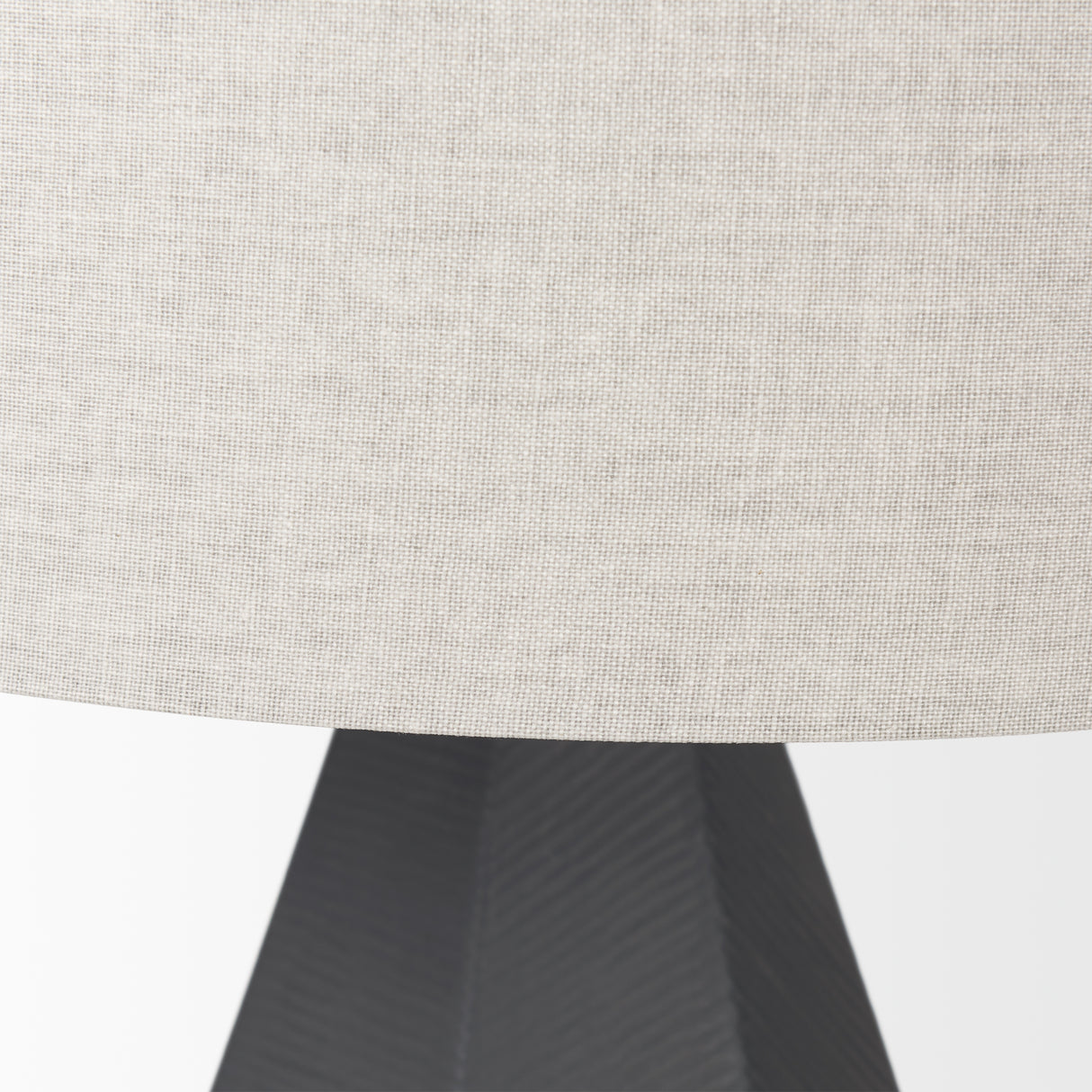 Piven Black w/ Gray Wash Textured Ceramic Table Lamp from Mercana - Luna Furniture