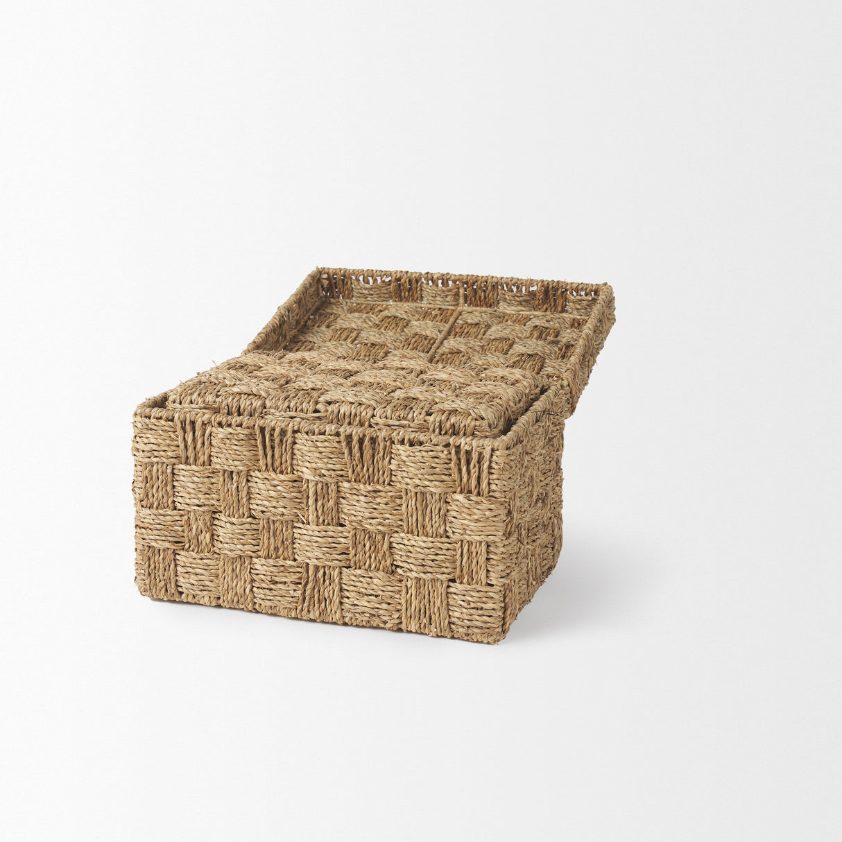 Hanalei Set of 2 Seagrass Boxes with Lids from Mercana - Luna Furniture