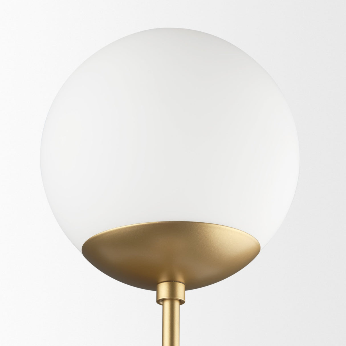 Edie Brushed Gold Metal w/ Frosted Glass Globes 2-Light Wall Sconce from Mercana - Luna Furniture