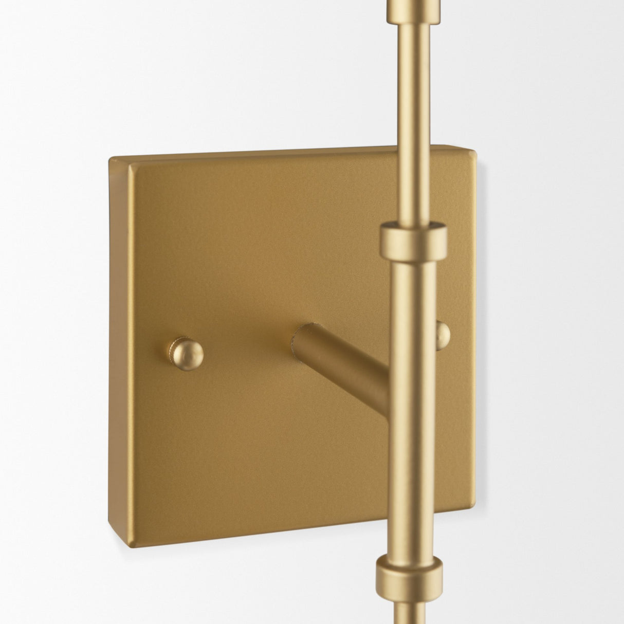 Edie Brushed Gold Metal w/ Frosted Glass Globes 2-Light Wall Sconce from Mercana - Luna Furniture