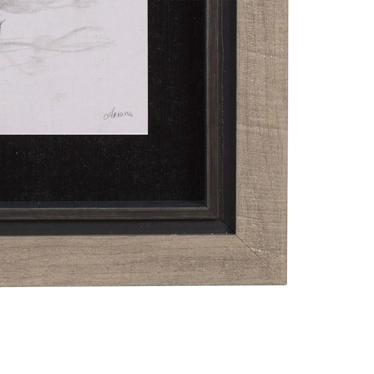 Countryside Sketches II by Ariana a Hand Embellished Textured Framed Art Print from Mercana - Luna Furniture