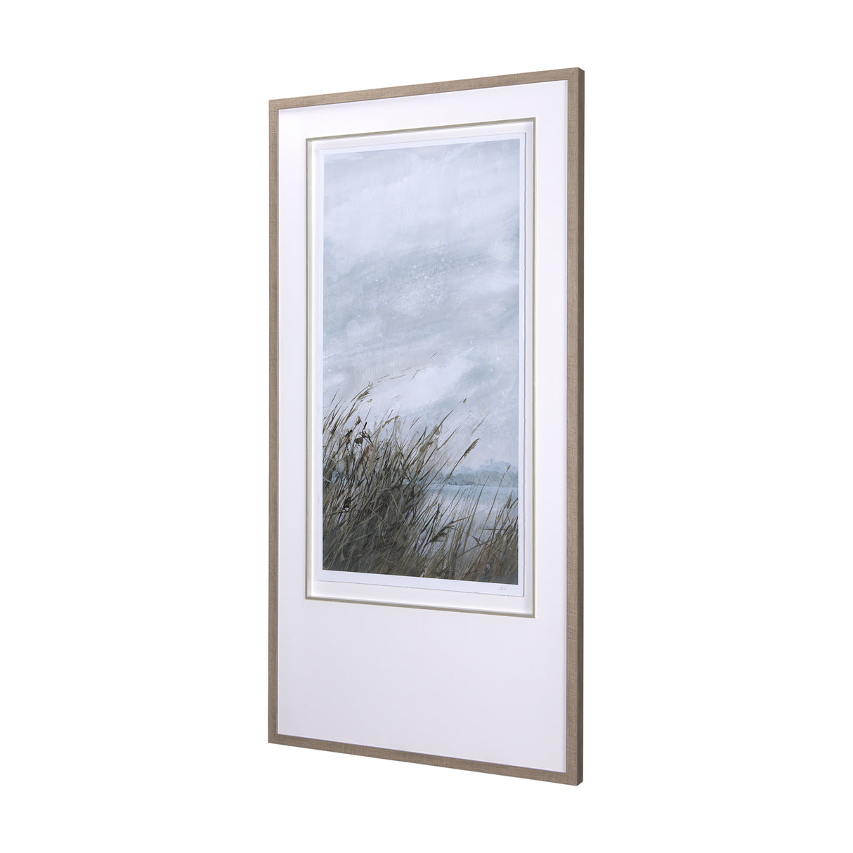 Chilly Breeze I by Natali a Hand Embelished Textured Framed Art Print Matted under Glass from Mercana - Luna Furniture