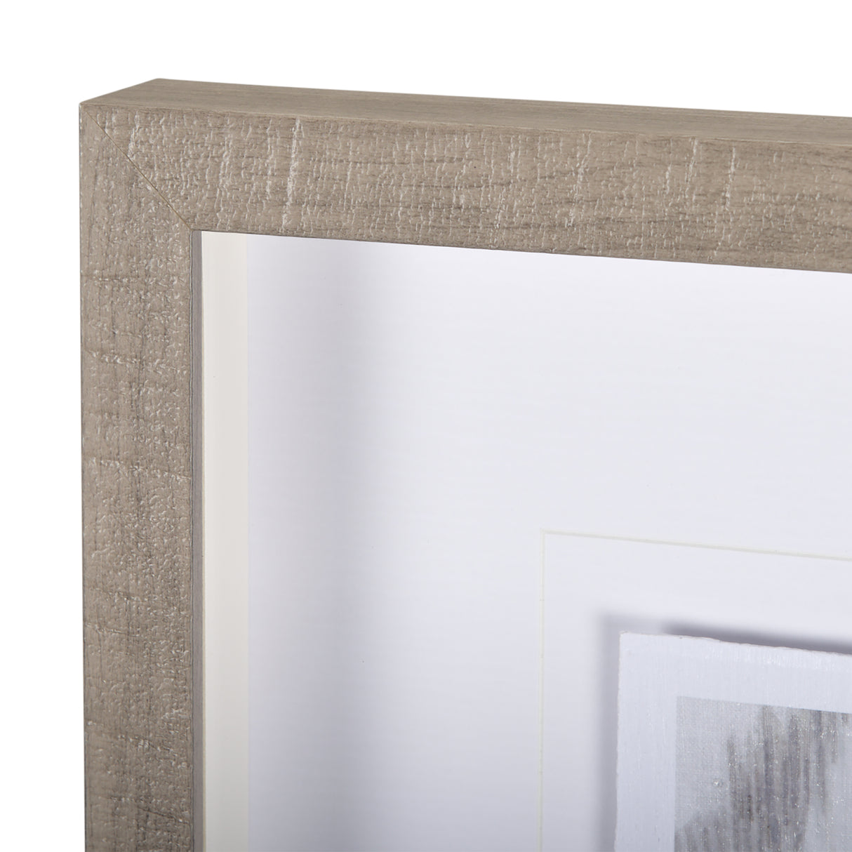 Ikat Patterns IV by Silvia Krause a Hand Embellished Textured Framed Art Print Matted under Glass from Mercana - Luna Furniture