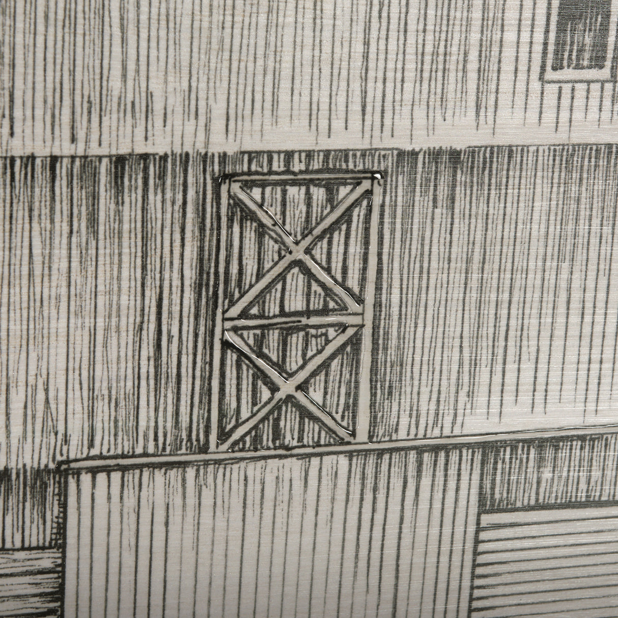 Barn Buildings I by CV a Hand Embellished Textured Framed Art Print Matted under Glass from Mercana - Luna Furniture