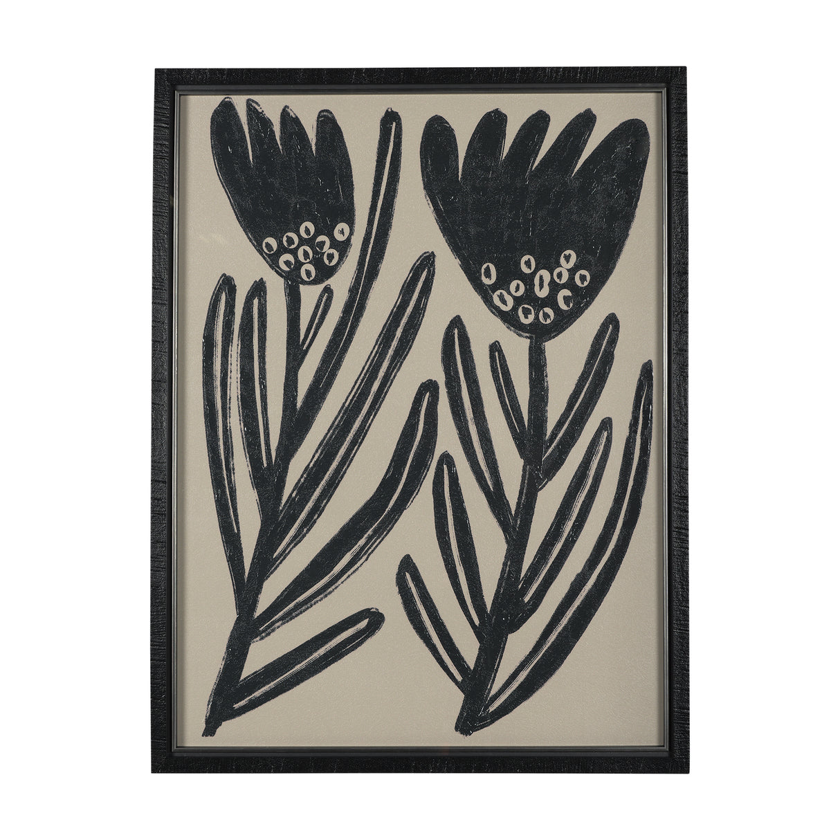 Simple Floral - Lively by Mercana Studio Hand Embellished Framed Art Photo Matted under Glass from Mercana - Luna Furniture