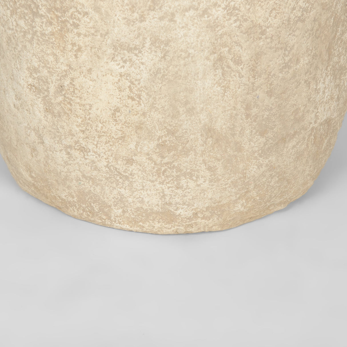Rama Large Beige Paper Mache Floor Vase from Mercana - Luna Furniture