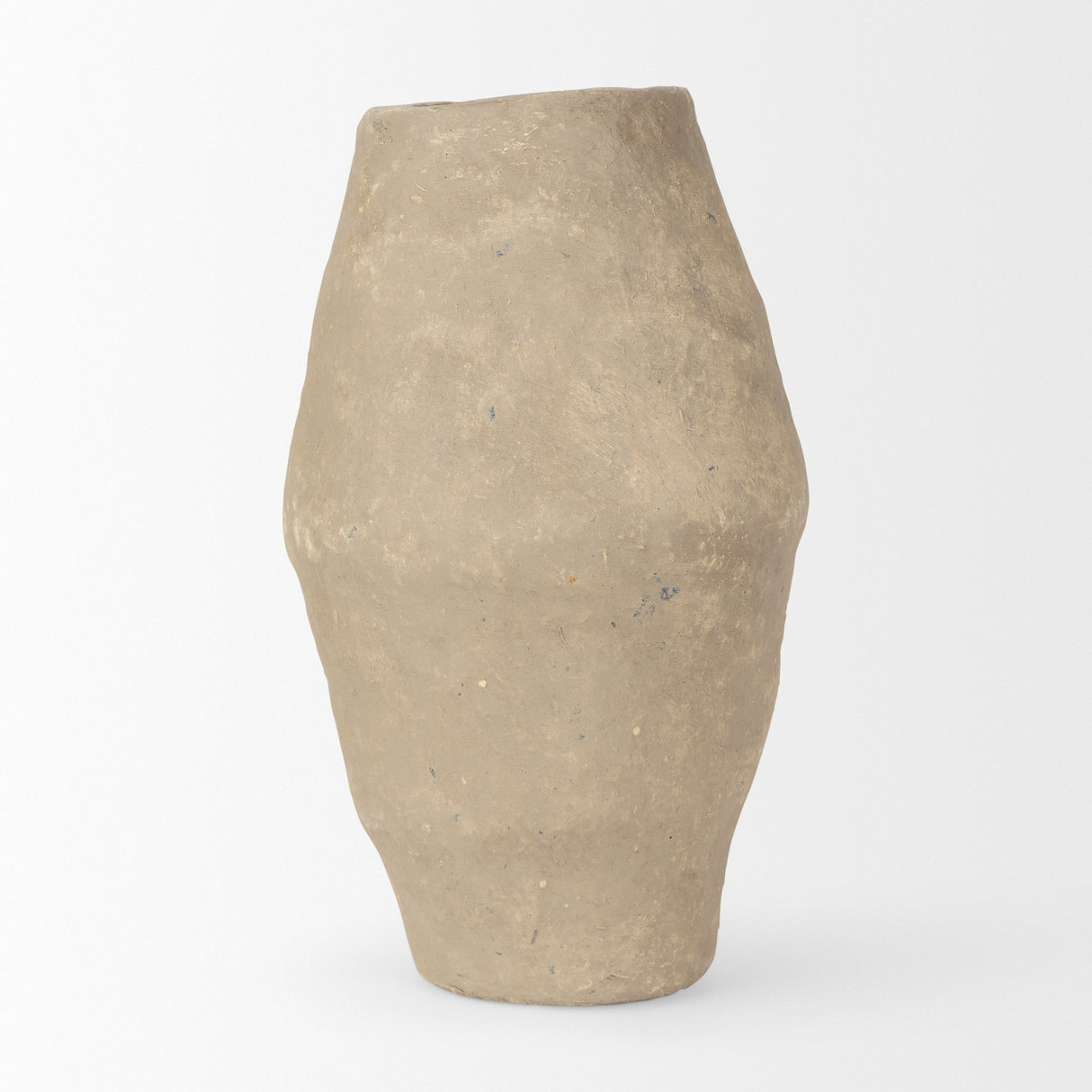 Rundal Small Gray Paper Mache Vase from Mercana - Luna Furniture