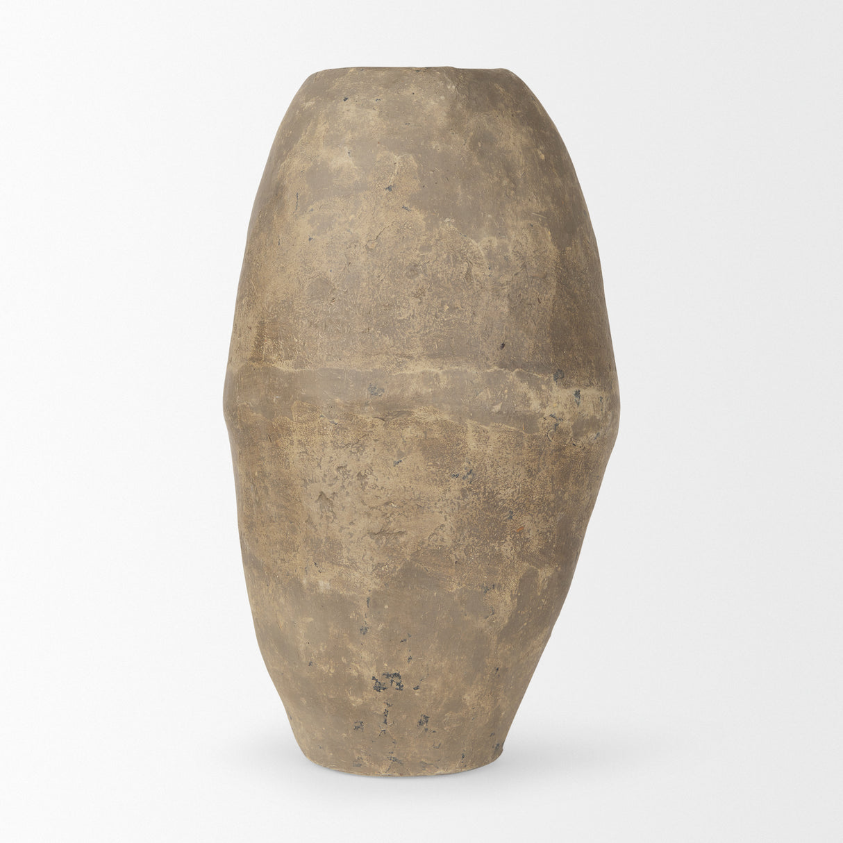 Rundal Large Gray Paper Mache Vase from Mercana - Luna Furniture