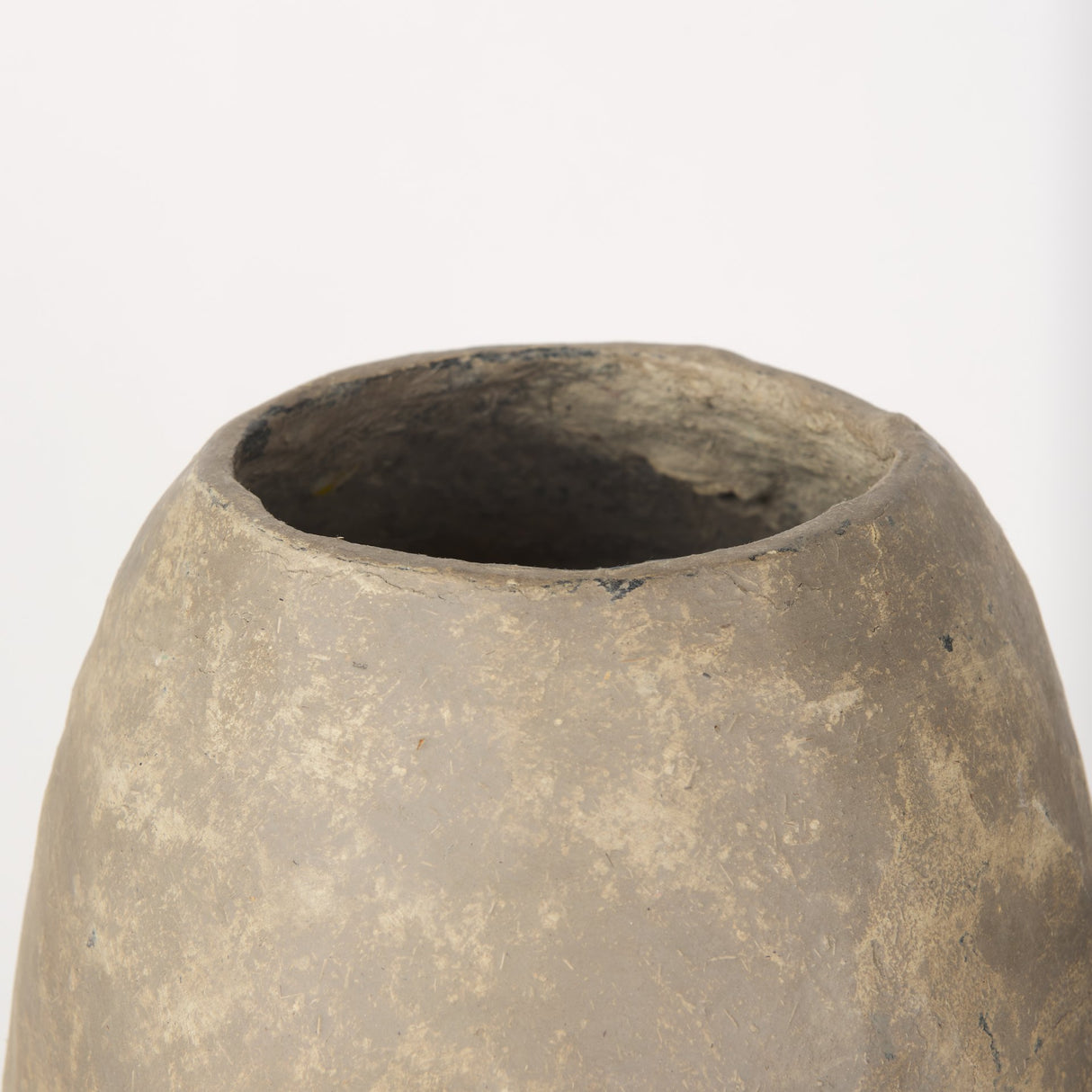 Rundal Large Gray Paper Mache Vase from Mercana - Luna Furniture