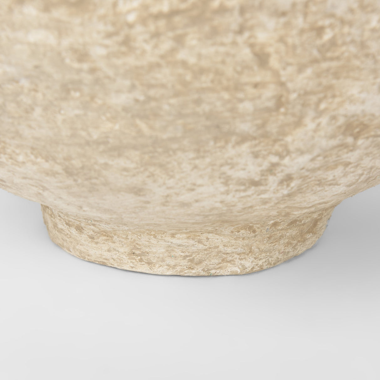 Sonu Set of 2 Beige Paper Mache Half-Pot Bowls from Mercana - Luna Furniture
