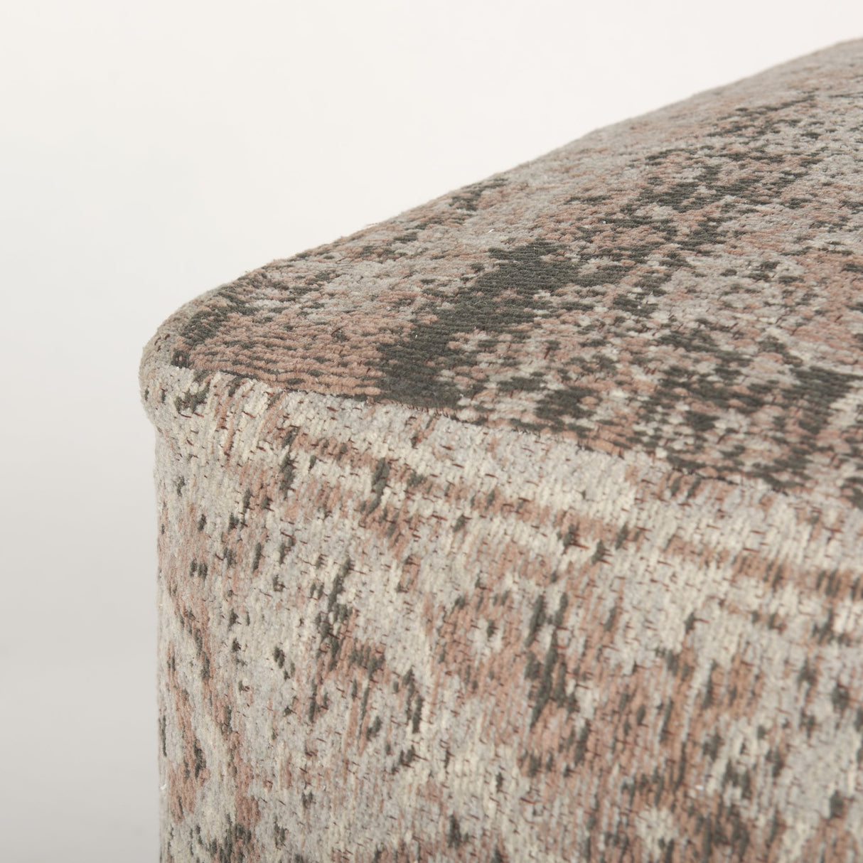 Khloe Small Taupe Pouf from Mercana - Luna Furniture