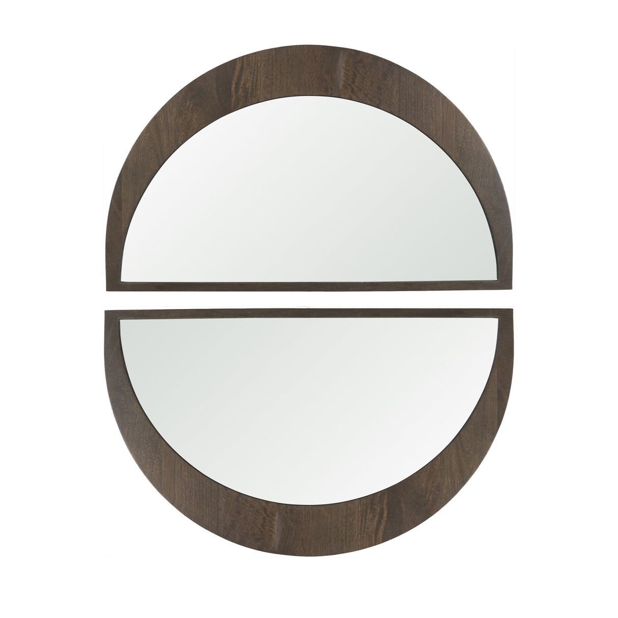 Celeste Dark Brown Wood Small Mirror from Mercana - Luna Furniture