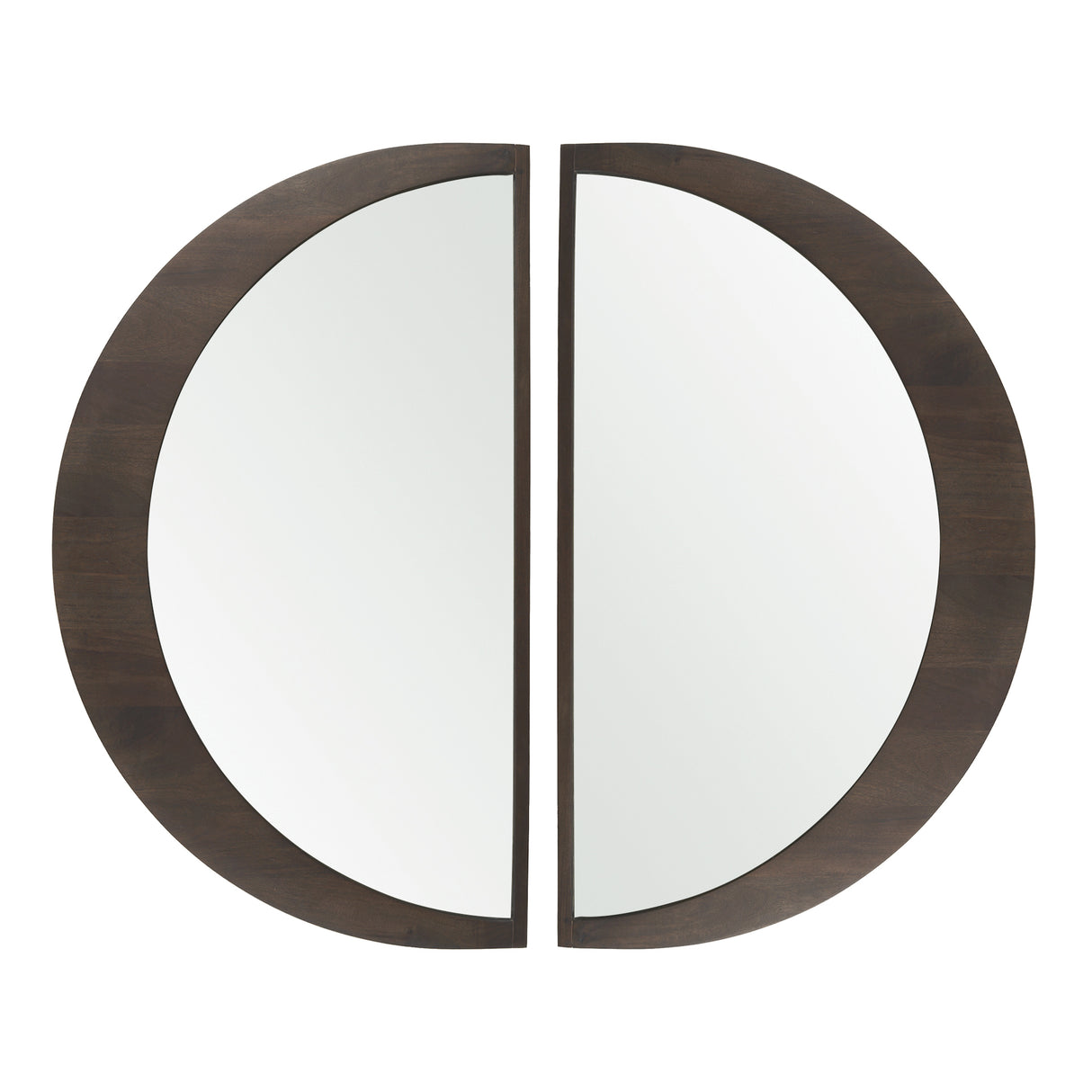 Celeste Dark Brown Wood Large Mirror from Mercana - Luna Furniture