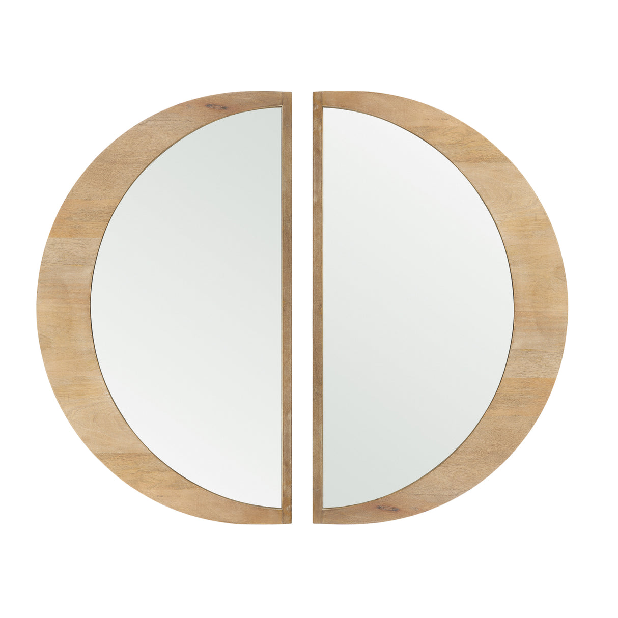 Celeste Light Brown Wood Small Mirror from Mercana - Luna Furniture