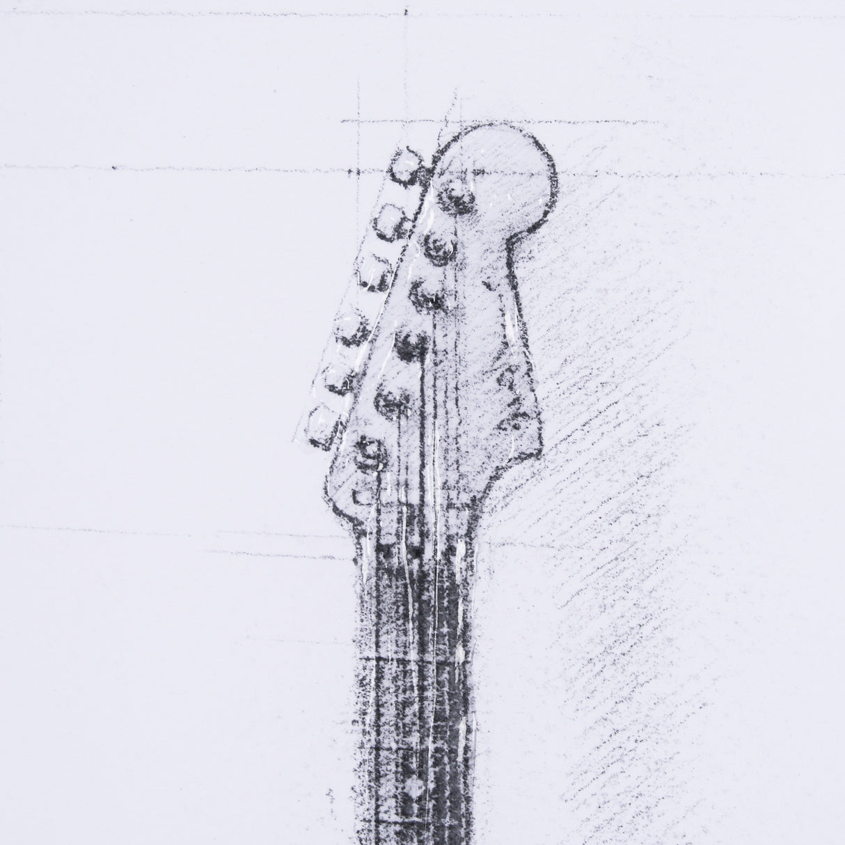 Guitar I by Mercana Studio a Hand Embellished Textured Framed Art Print Matted under Glass from Mercana - Luna Furniture