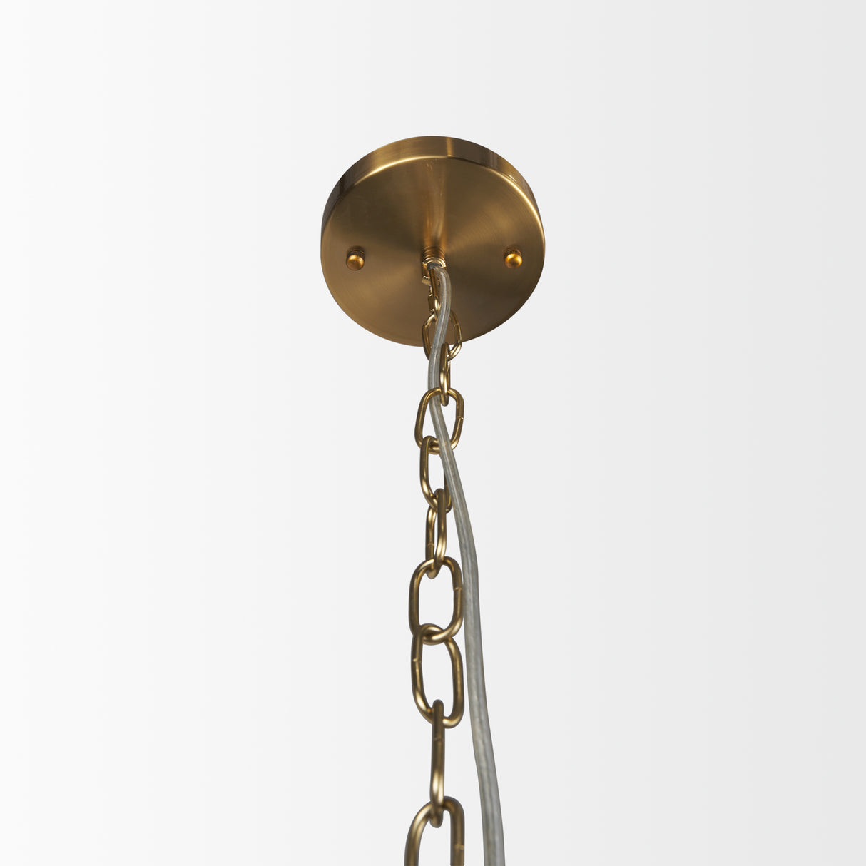 Britton Gold Metal w/ Clear Glass Globe 1-Light Pendant Light from Mercana - Luna Furniture