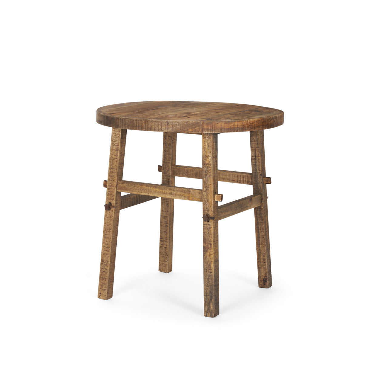 Rosie Large Brown Wood End Table from Mercana - Luna Furniture