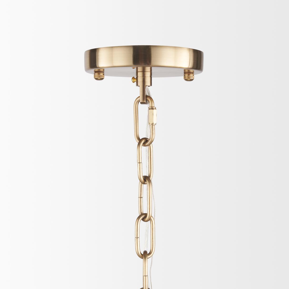 Colleen Antiqued Gold Metal 4-Light Chandelier from Mercana - Luna Furniture