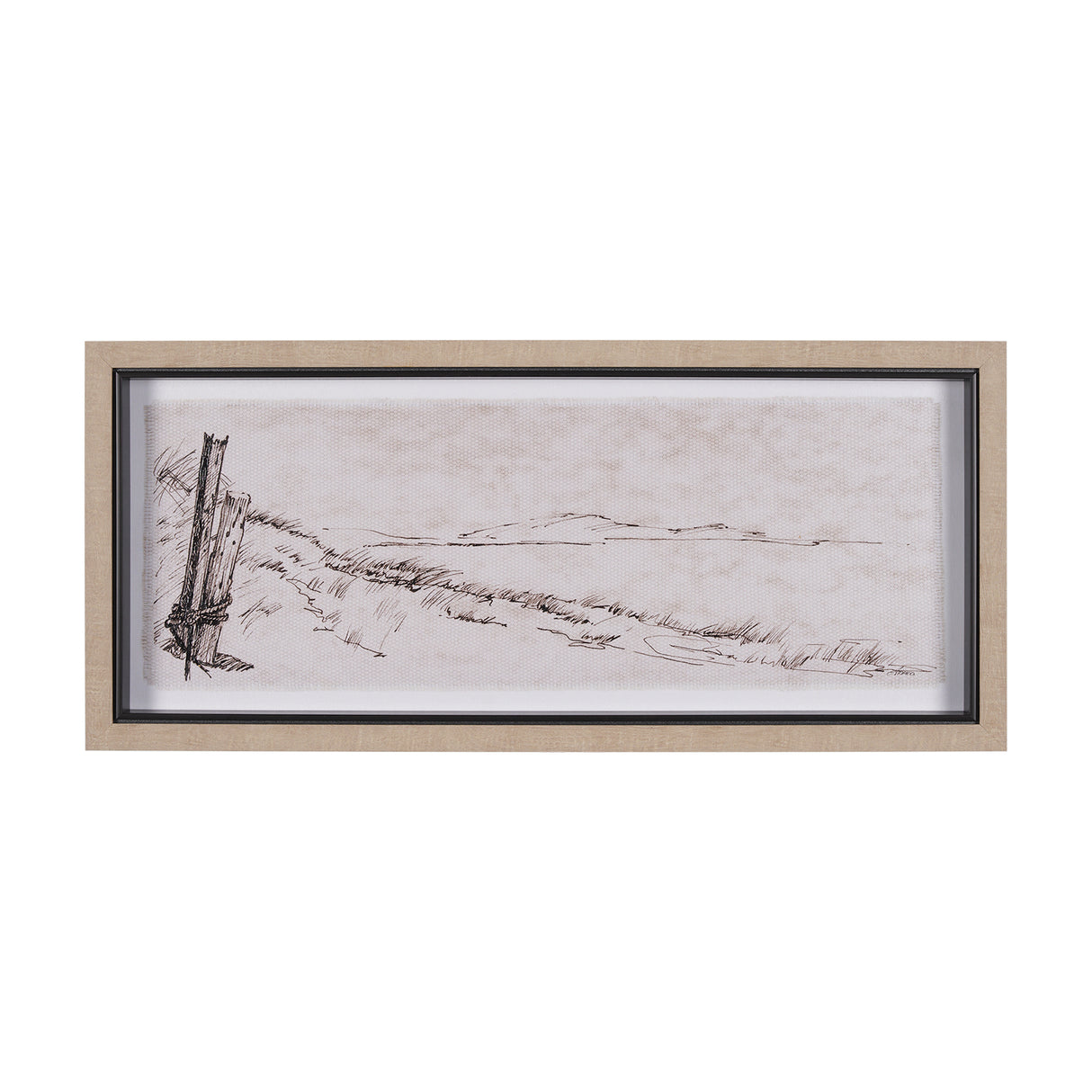 On the Shore I by Mercana Studio a Hand Embellished Textured Framed Art Print from Mercana - Luna Furniture