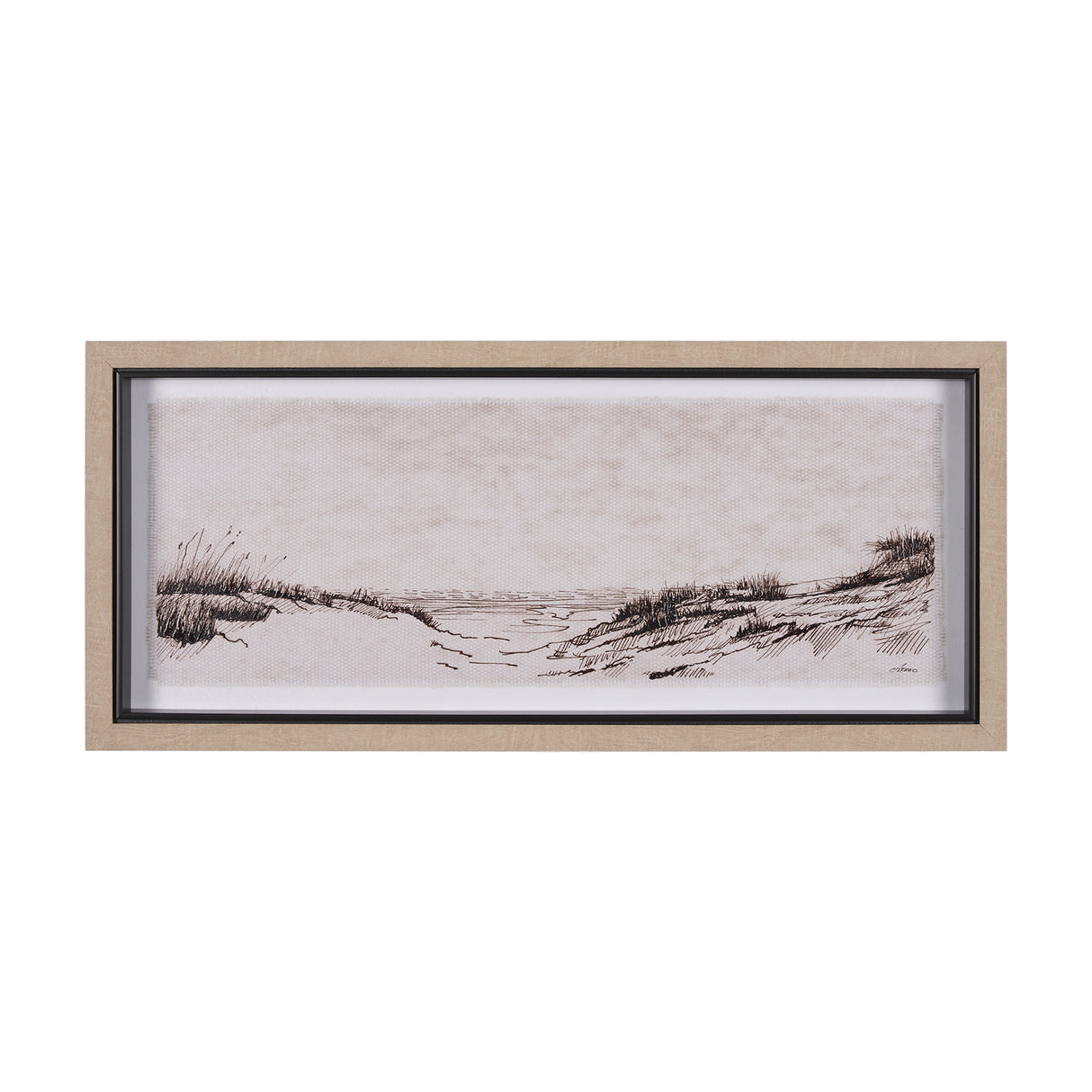 On the Shore III by Mercana Studio a Hand Embellished Textured Framed Art Print from Mercana - Luna Furniture