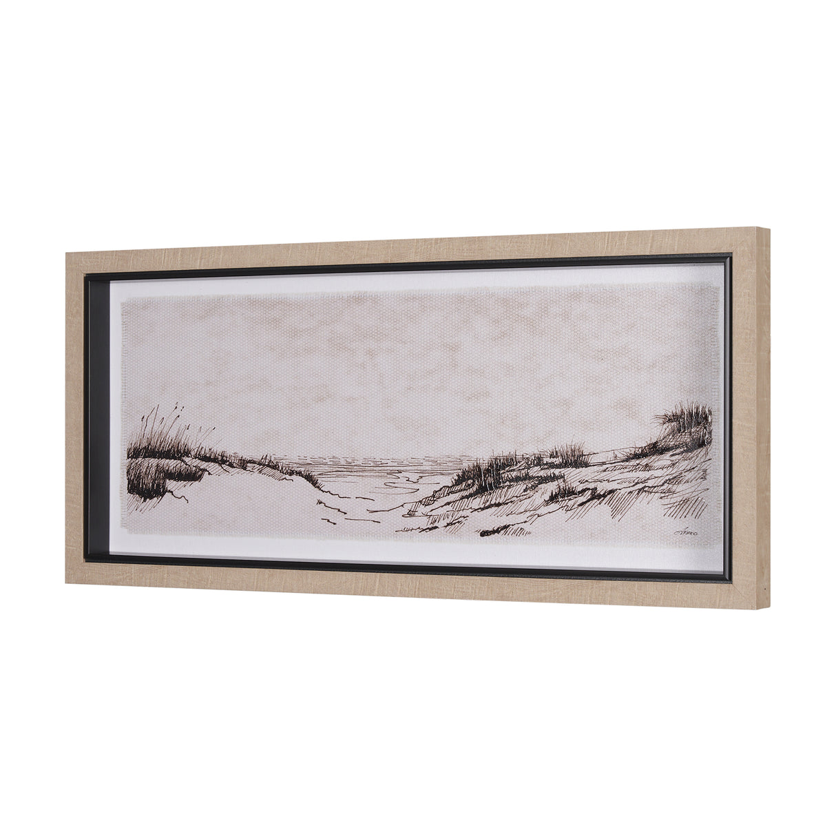 On the Shore III by Mercana Studio a Hand Embellished Textured Framed Art Print from Mercana - Luna Furniture