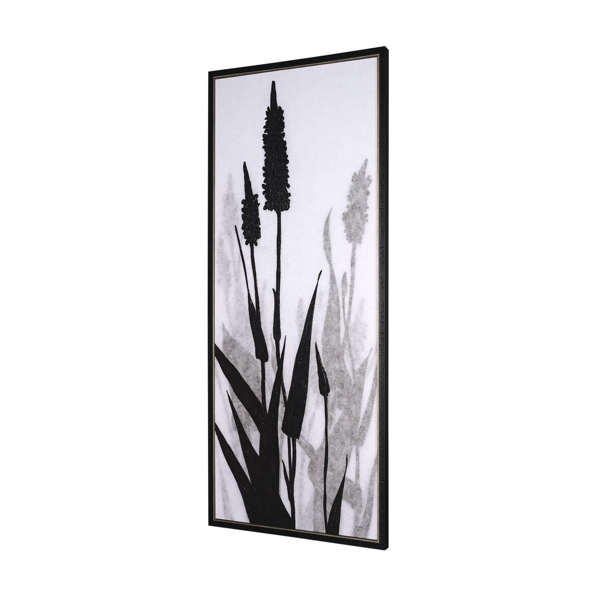 Floral Silhouette II by Mercana Studio a Hand Embellished Textured Framed Canvas from Mercana - Luna Furniture