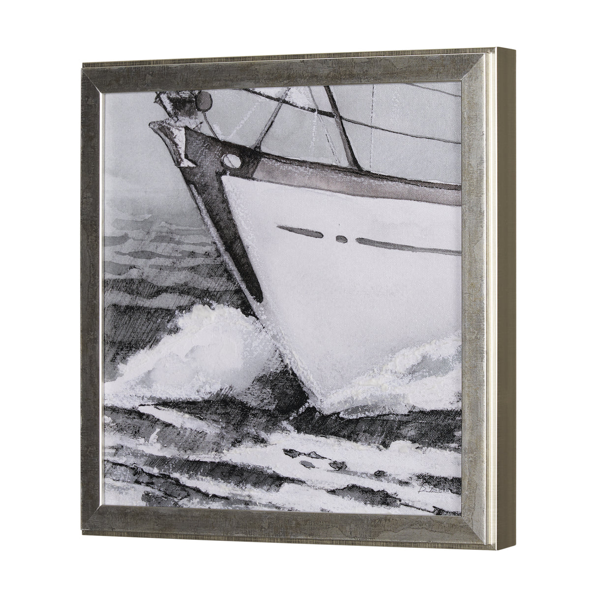 Seaside Vacation III by Mercana Studio a Hand Embellished Textured Framed Art Print from Mercana - Luna Furniture