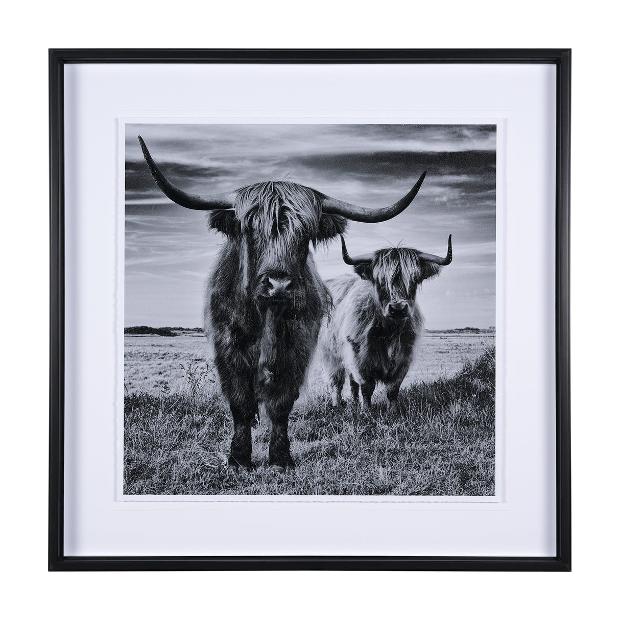 Highlands by Mercana Studio a Hand Embellished Textured Framed Photo Art Print Matted under Glass from Mercana - Luna Furniture