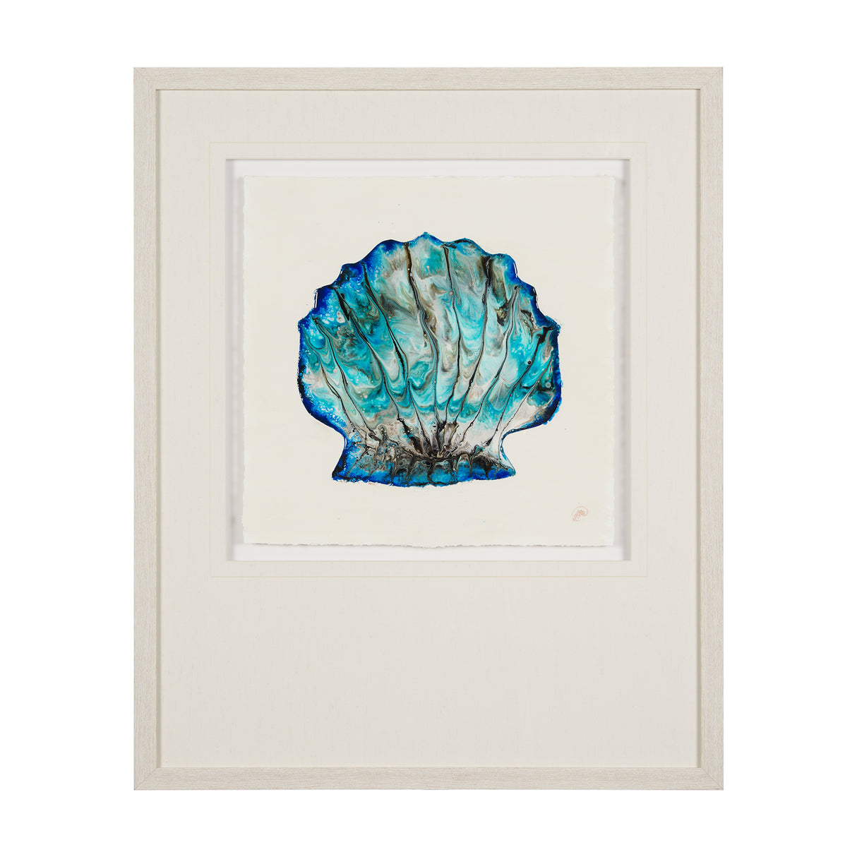 Sea Pearl by Studio M a handmade Original Framed Artwork under Glass from Mercana - Luna Furniture