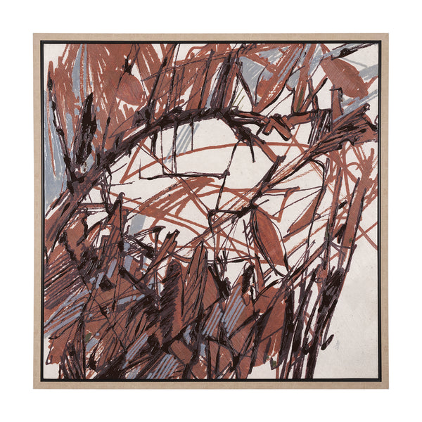 Raveled by Mercana Studio a Hand Embellished Textured Framed Canvas