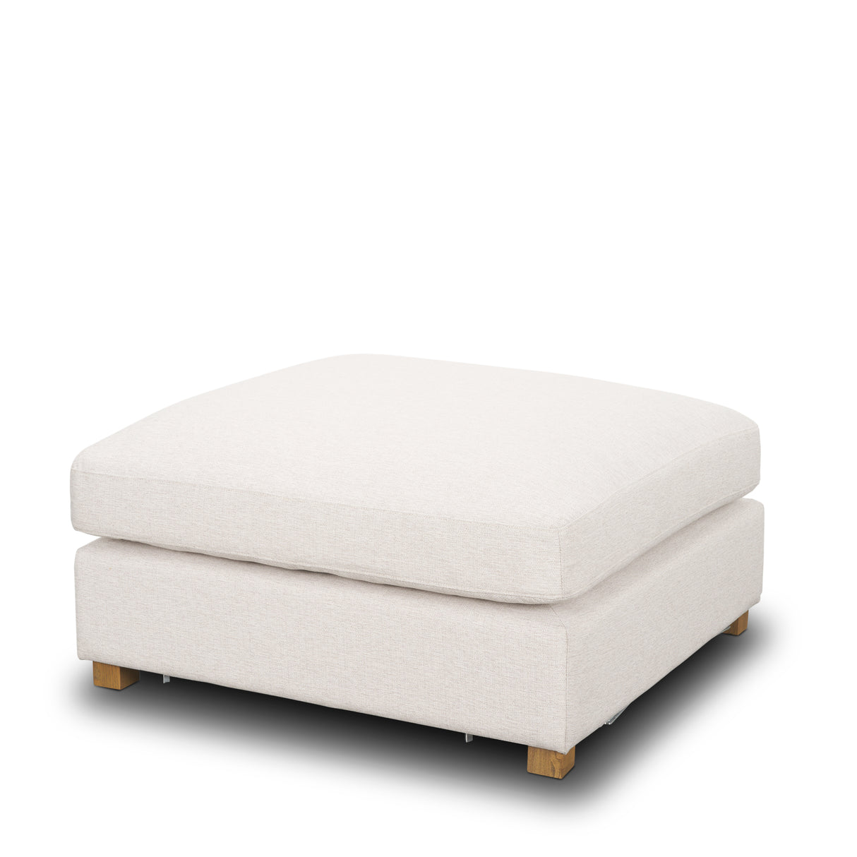 Halston Large Ottoman Oatmeal Performance Fabric from Mercana - Luna Furniture