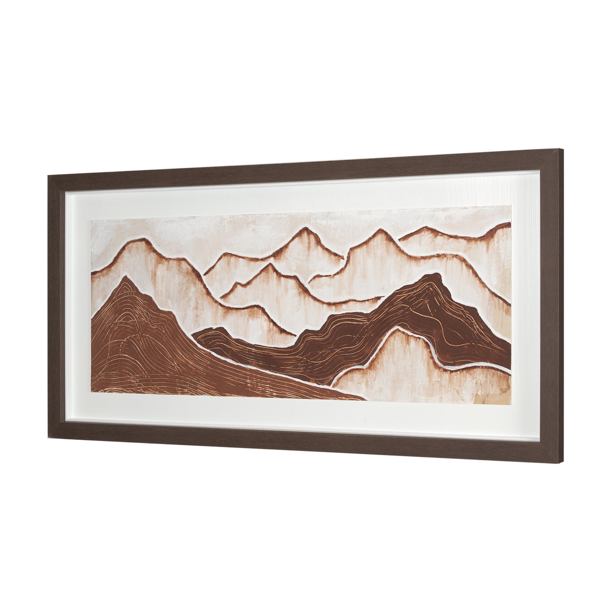 Red Rock View I by Studio M a handmade Original Framed 3D Textured Artwork under Glass from Mercana - Luna Furniture