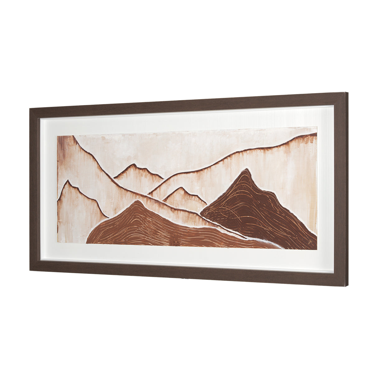 Red Rock View II by Studio M a handmade Original Framed 3D Textured Artwork under Glass from Mercana - Luna Furniture