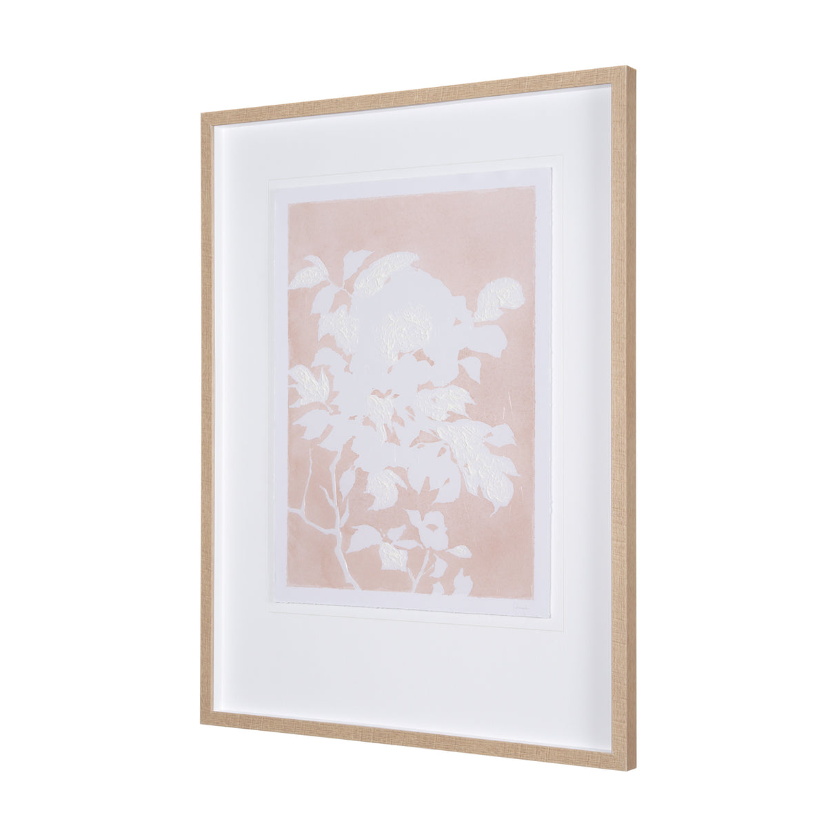 Flower Silhouette-Peony by Mercana Studio Hand Embellished Framed Art Print Matted under Glass from Mercana - Luna Furniture