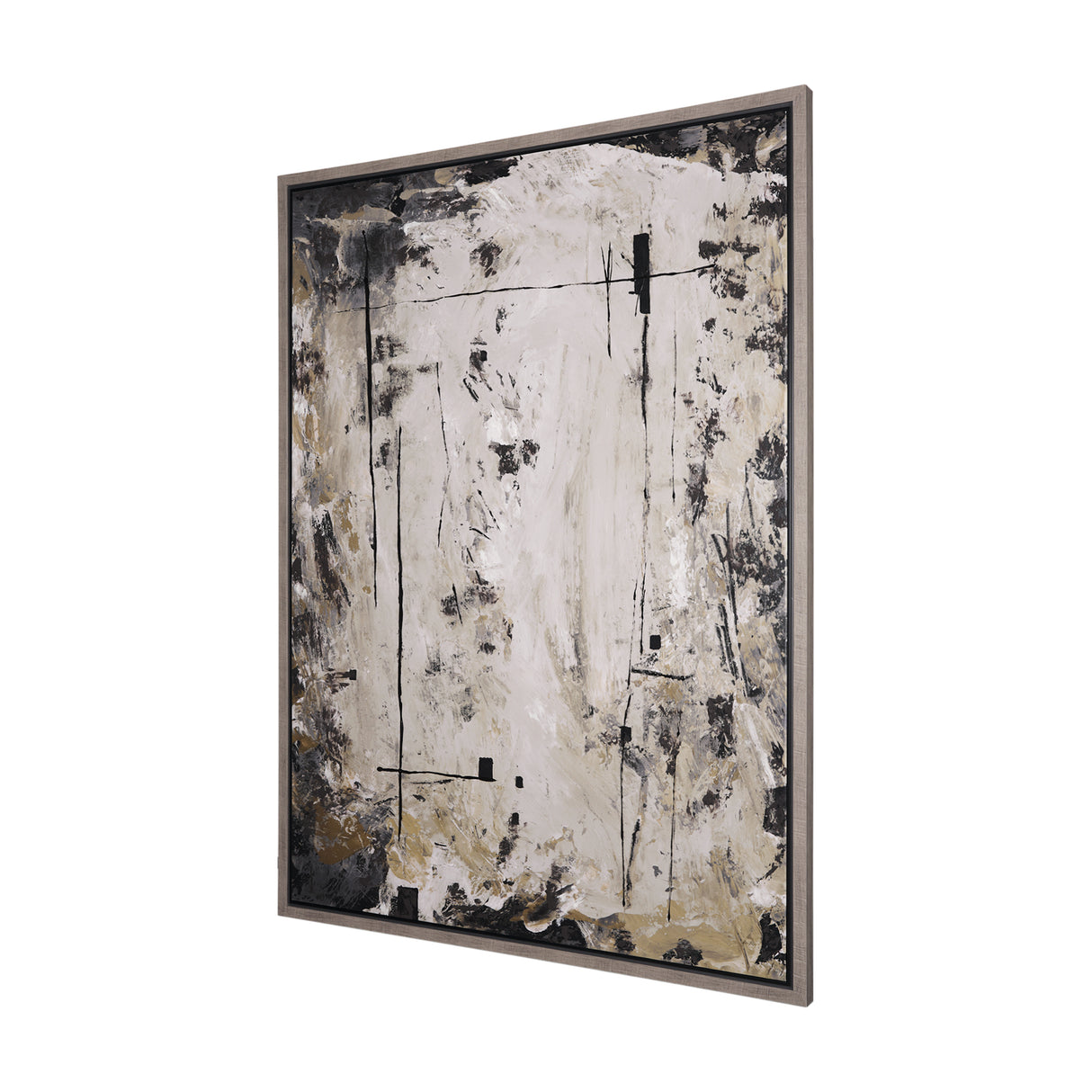 Clay I by Mercana Studio a Hand Embellished Textured Framed Canvas from Mercana - Luna Furniture
