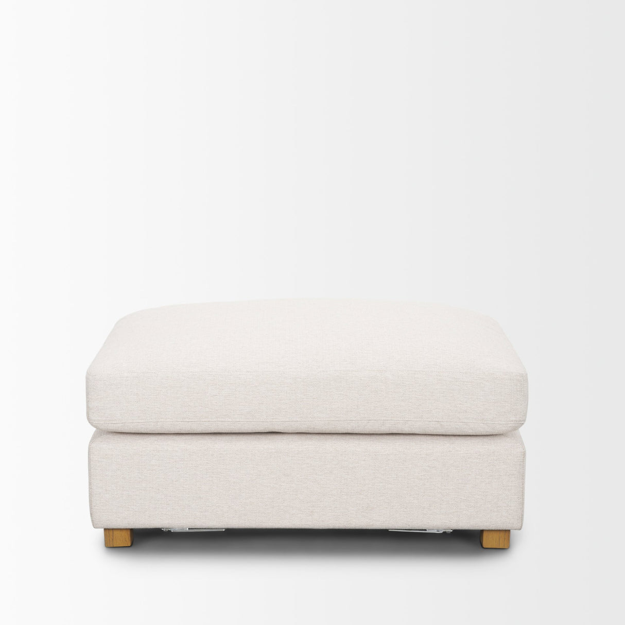 Halston Small Ottoman Oatmeal Performance Fabric from Mercana - Luna Furniture