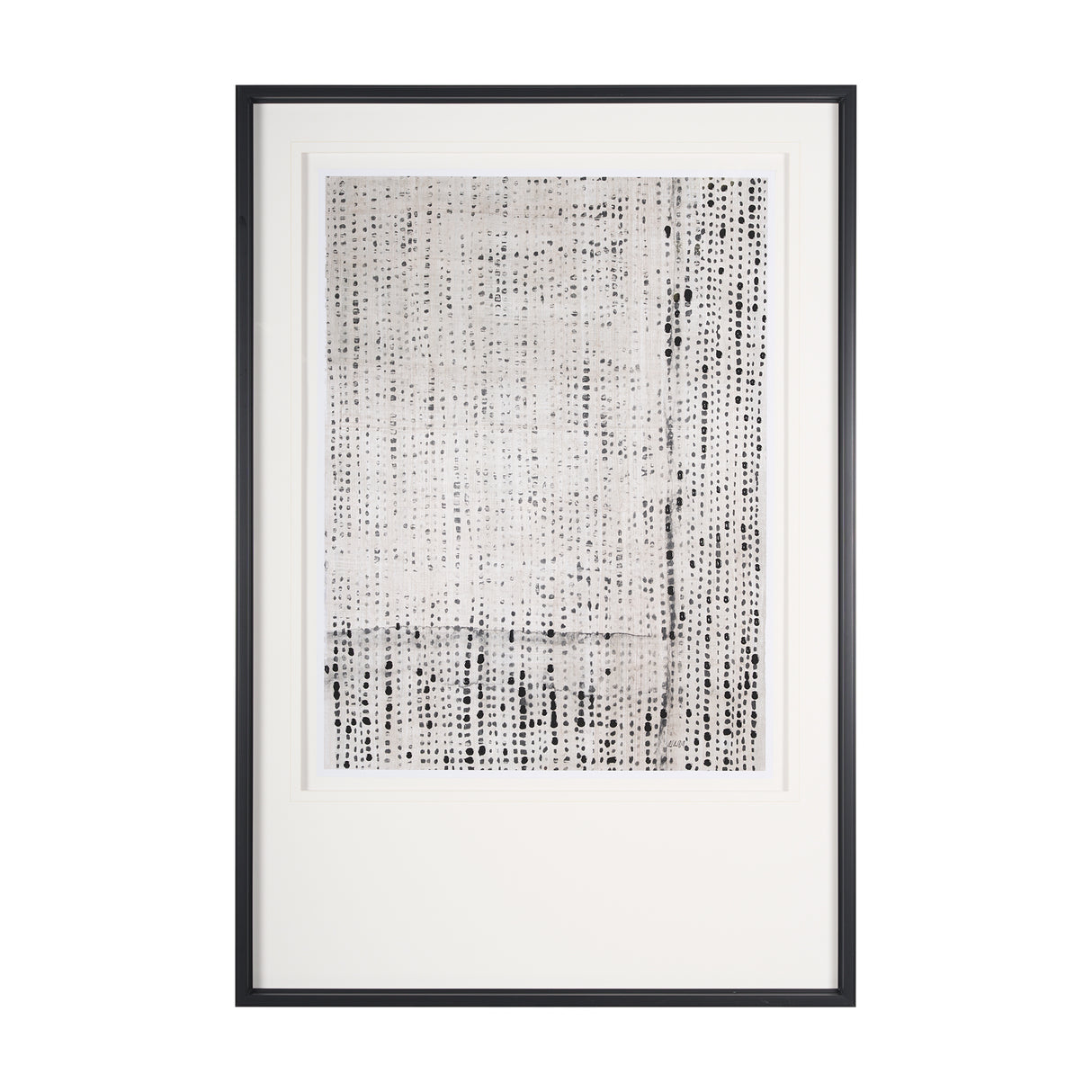 Dot Texture Tan I by Mercana Studio a Hand Embellished Textured Framed Art Print Matted under Glass from Mercana - Luna Furniture