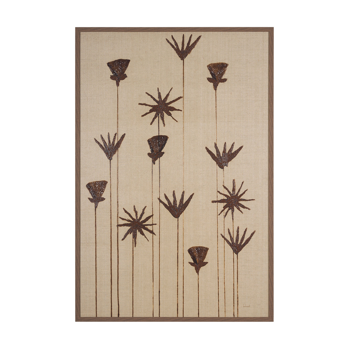 Spark I (Tan) by Mercana Studio a Hand Embellished Textured Framed Art Print from Mercana - Luna Furniture