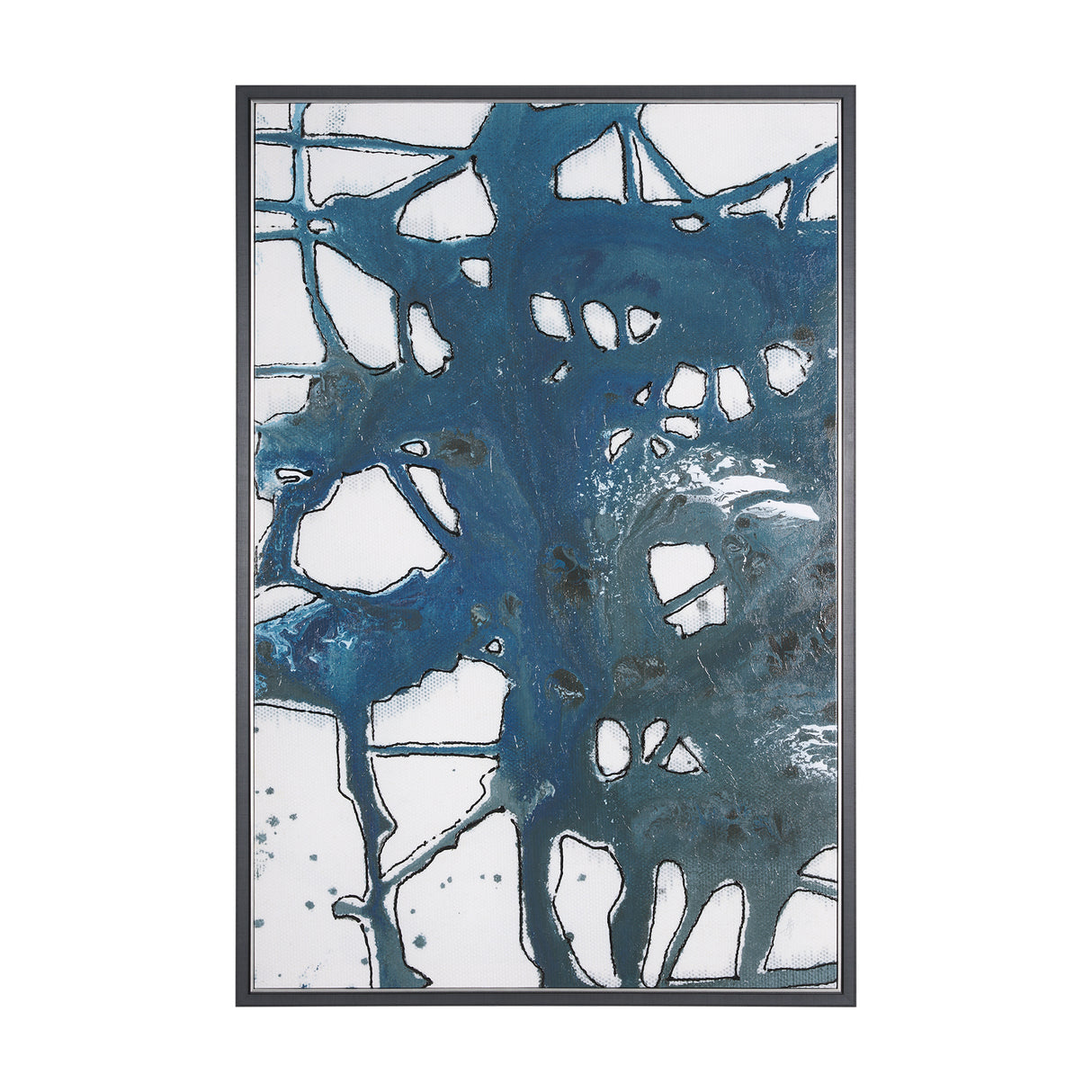Tributary II by Mercana Studio a Hand Embellished Textured Framed Canvas from Mercana - Luna Furniture