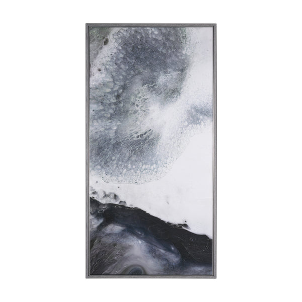Storm Surge I by Mercana Studio a Hand Embellished Textured Framed Canvas