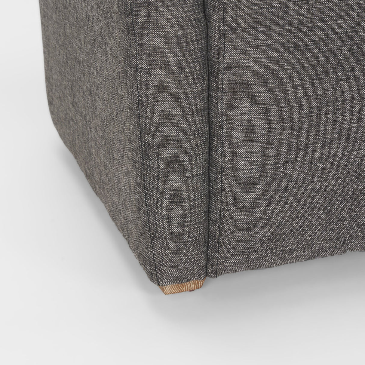 Dunstan Accent Chair Upholstered Gray Twill Fabric and Medium Brown Wood Feet from Mercana - Luna Furniture