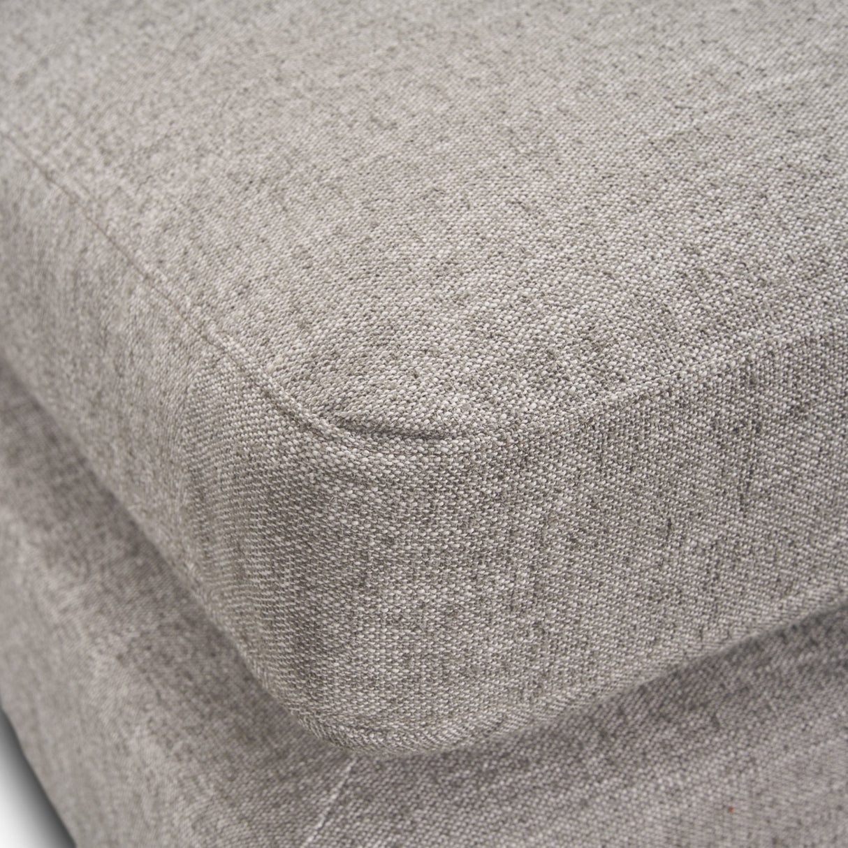 Halston Large Ottoman Light Gray Performance Fabric from Mercana - Luna Furniture