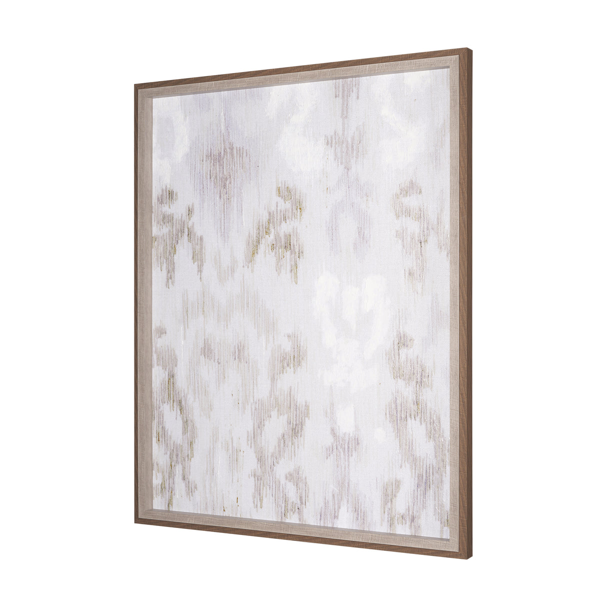 Ikat Patterns I by Silvia Krause a Hand Embellished Textured Framed Art Print from Mercana - Luna Furniture