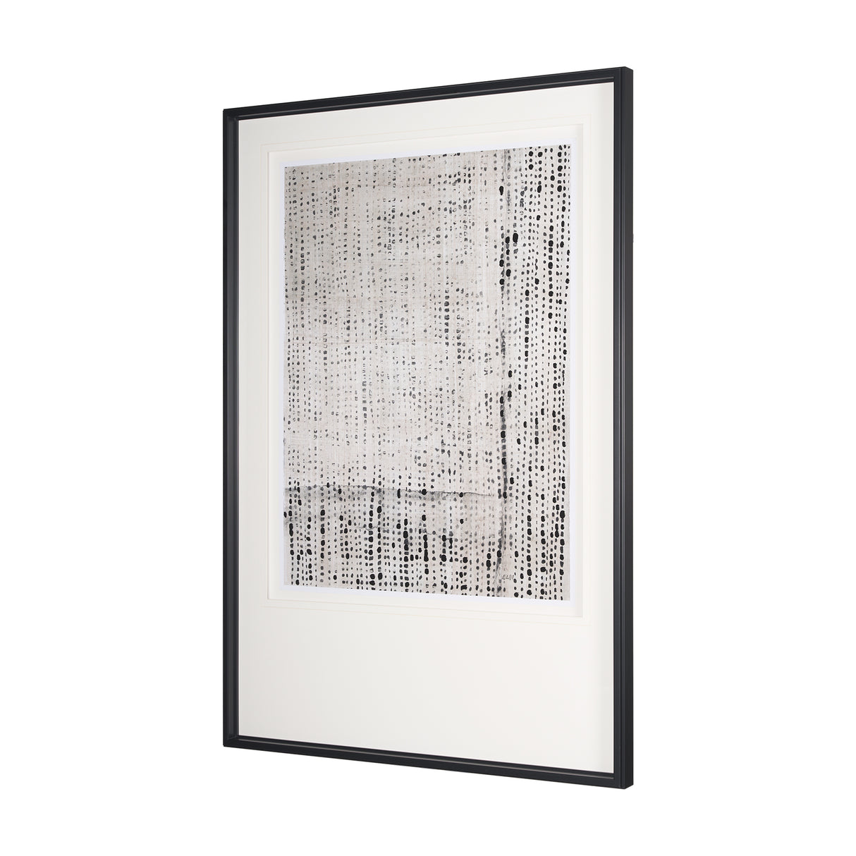 Dot Texture Tan I by Mercana Studio a Hand Embellished Textured Framed Art Print Matted under Glass from Mercana - Luna Furniture