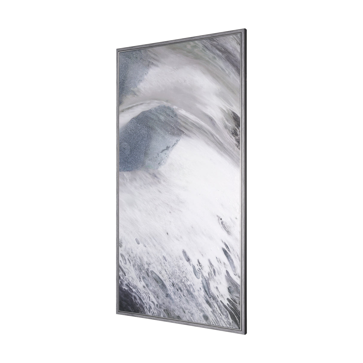 Storm Surge IV by Mercana Studio a Hand Embellished Textured Framed Canvas from Mercana - Luna Furniture