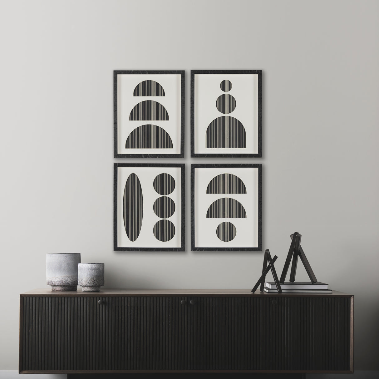 Arc & Orb 1 by Studio M a Framed Art Print Matted under Glass from Mercana - Luna Furniture