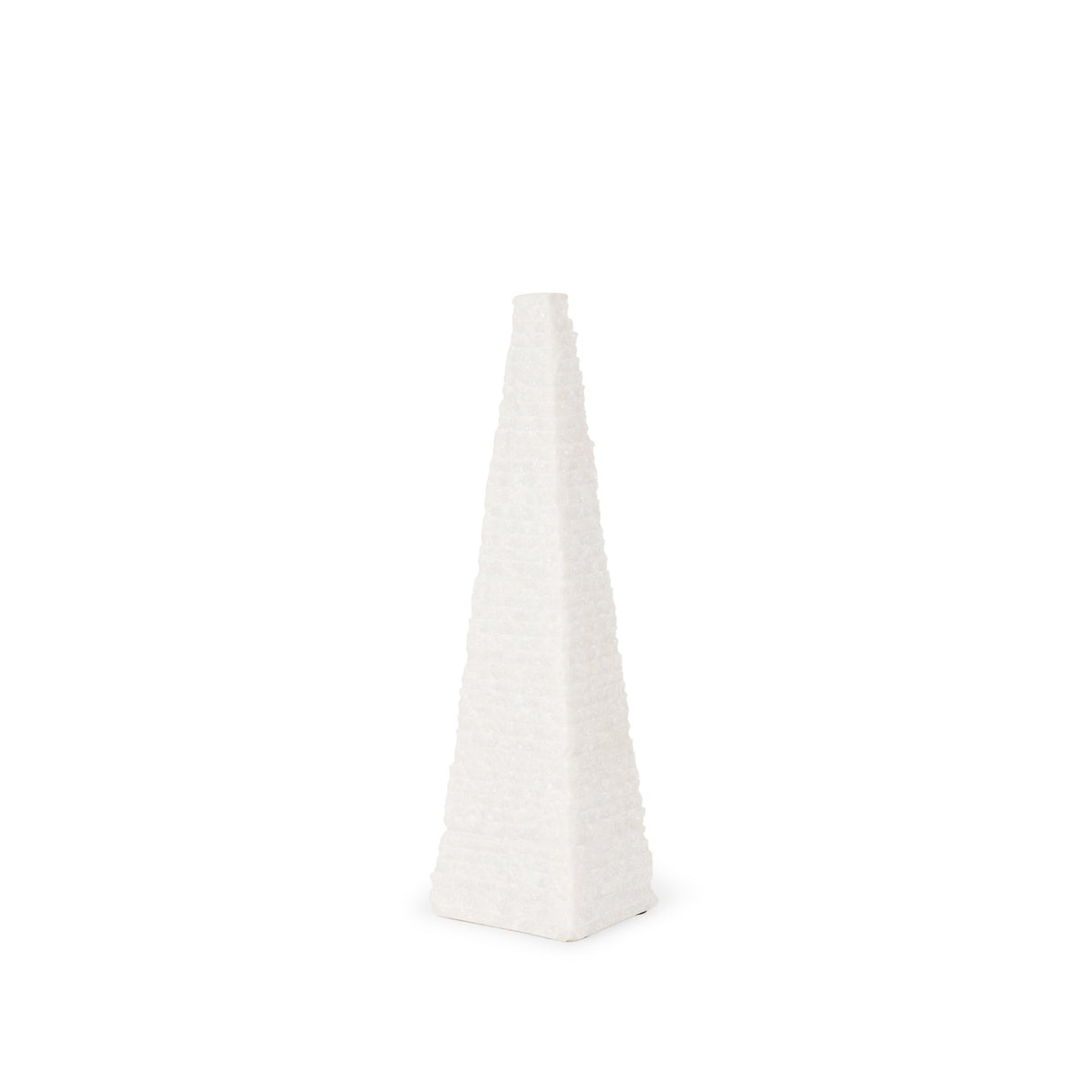 Pyramis White Rough Marble Obelisk 13" from Mercana - Luna Furniture